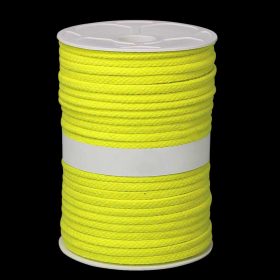 Corda giallo fluo in cotone 8mm (al metro)
