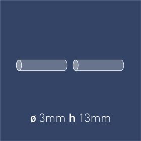 Coppia magneti al neodimio cilindrici ⌀3mm h 13mm
