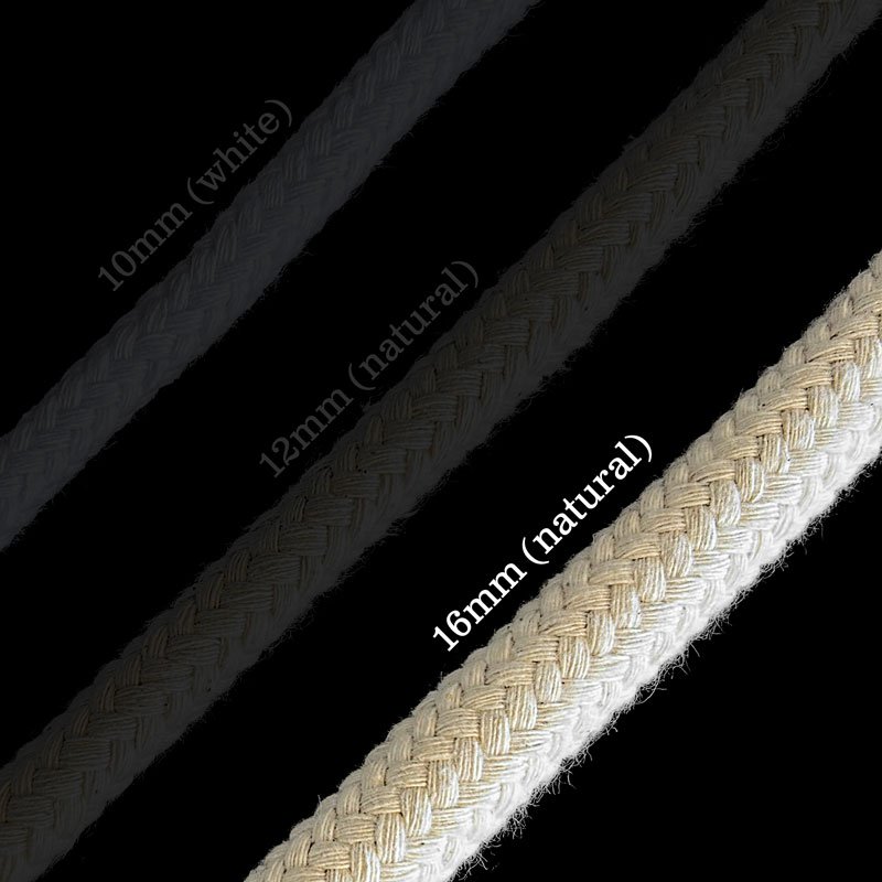 Corda naturale in cotone 16mm (al metro)